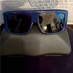 BALENCIAGA Navy Blue Sunglasses (BB0002S/004)